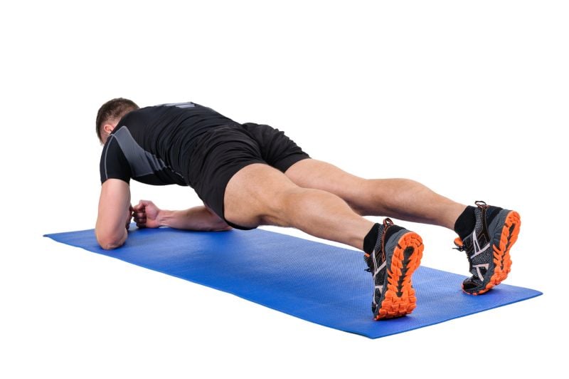 Pilates en casa para espalda plancha abdominal